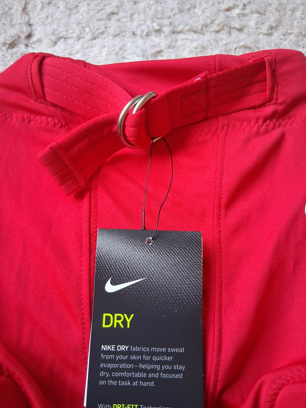 Nike Dri-Fit Youth Boys Red Padded Football Shorts Large NWT